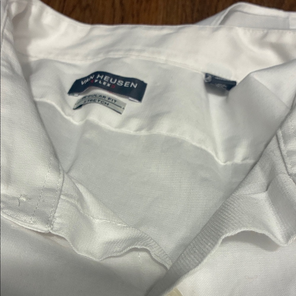 Van Heusen Men's Classic White Button Down Shirt